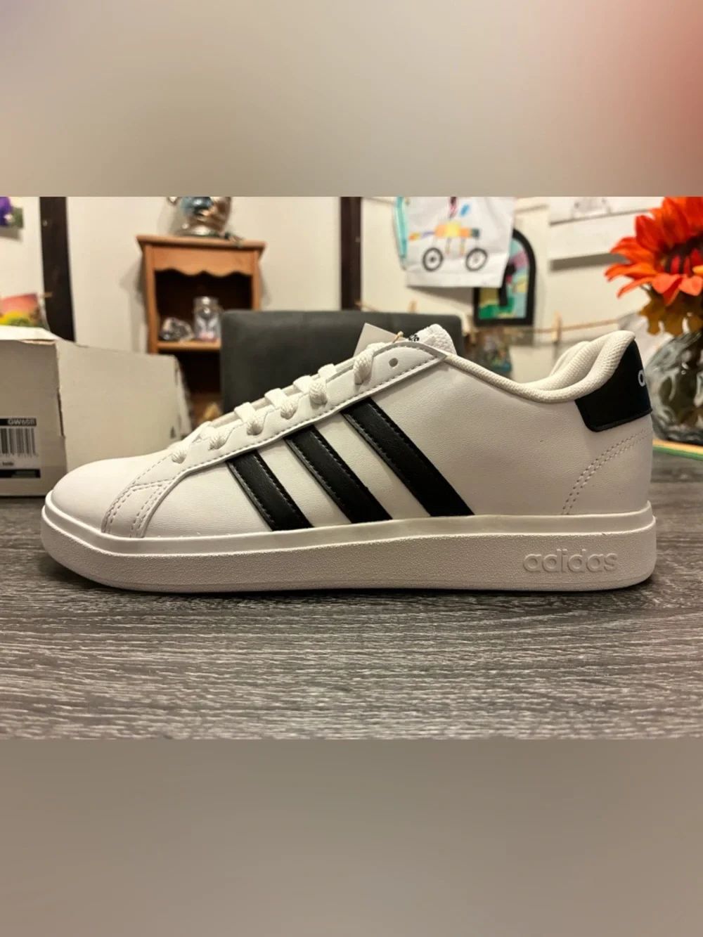 adidas White Black Women's Sneakers